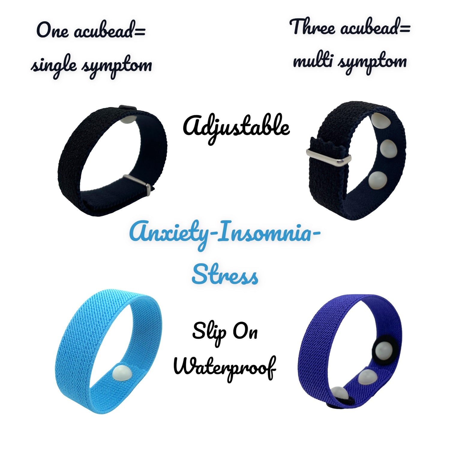 anxiety insomnia stress relief acupressure bracelets
