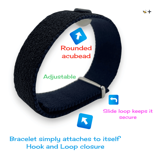 Acupressure Acupressure Bracelet – Calming Bracelet- Adjustable Acupressure Anxiety Band- Relaxation by AcuBracelet