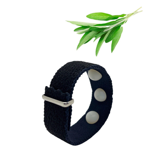 Menopause Multi Symptom Relief Acupressure Bracelet-Clary Sage Scented Adjustable Band- Reduces Hot Flashes, Sleeplessness, Night Sweats and Stress.