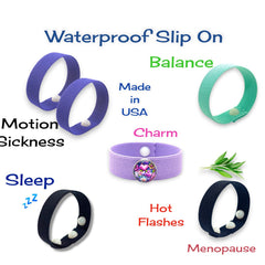 Latex slip-on band icon designed for waterproof wellness wear.