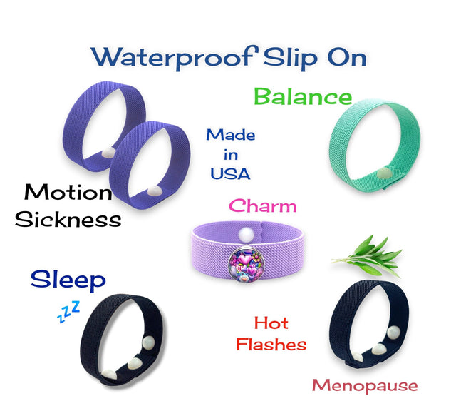 Latex slip-on band icon designed for waterproof wellness wear.