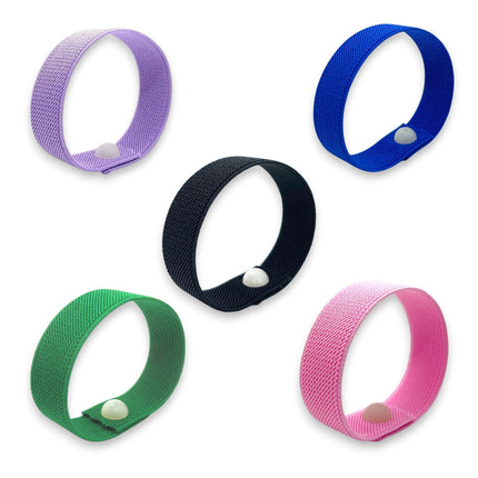 Acupressure Snap Bracelets – Rubber Band Snap Band – Stress and Anxiety Relief – Singles/ 5 Pack by AcuBracelet