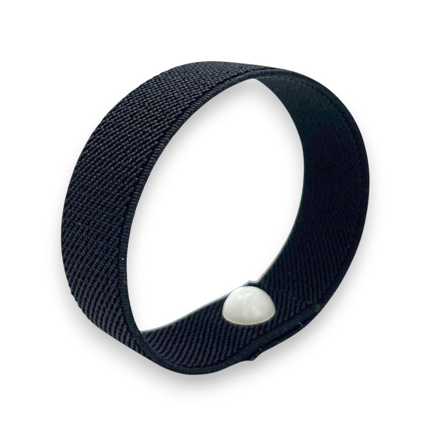 Black slip-on AcuSnap acupressure bracelet