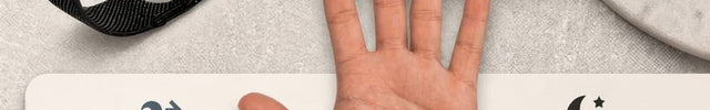 AcuBracelet with targeted acupressure points for daily well-being on a neutral background.