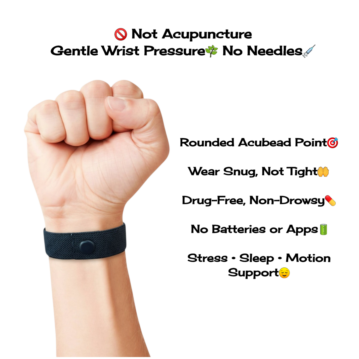 Anxiety Rubber Band Snap Bracelet – Calming Habit and Behavior Aid – 1-3 Pack