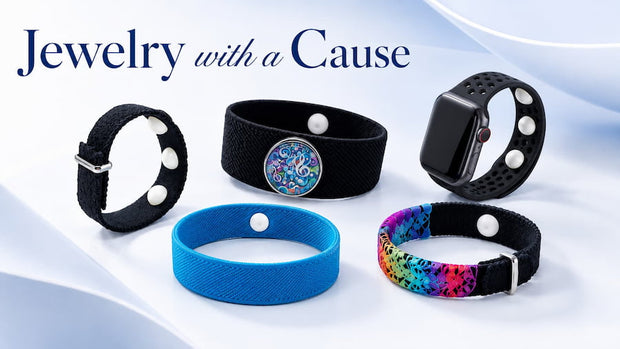 acupressure bracelets assortment for anxiety, nausea, sleep- jewelry with a cause