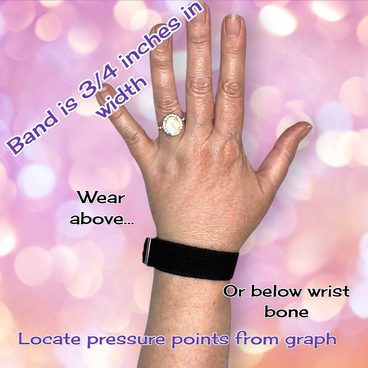 Designer Acupressure Bracelet – Adjustable Bands for Mood, Nausea, & Balance Support (25 Styles)