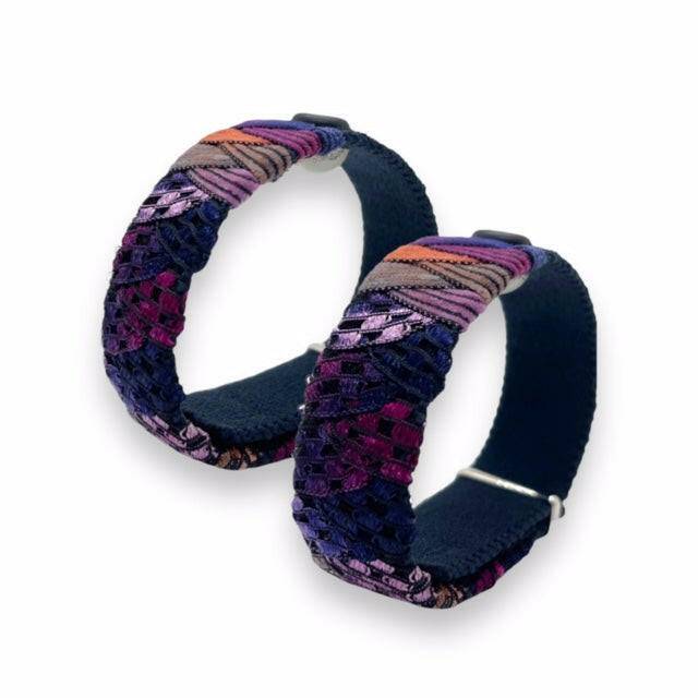 Designer Anti-Nausea Bracelets – Adjustable Motion Sickness Relief and Calming Bands – Pair with VELCRO® Fasteners