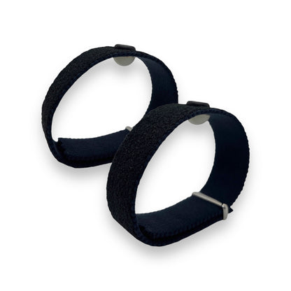 Motion Sickness Anti Nausea Wristbands-Adjustable Acupressure Band-Calming Nausea Relief-Vertigo-Set of 2-black