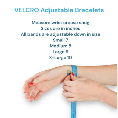 Hot Flash Bracelet – Menopause Relief Acupressure Band for Anxiety and Vertigo – Adjustable with VELCRO® Fasteners