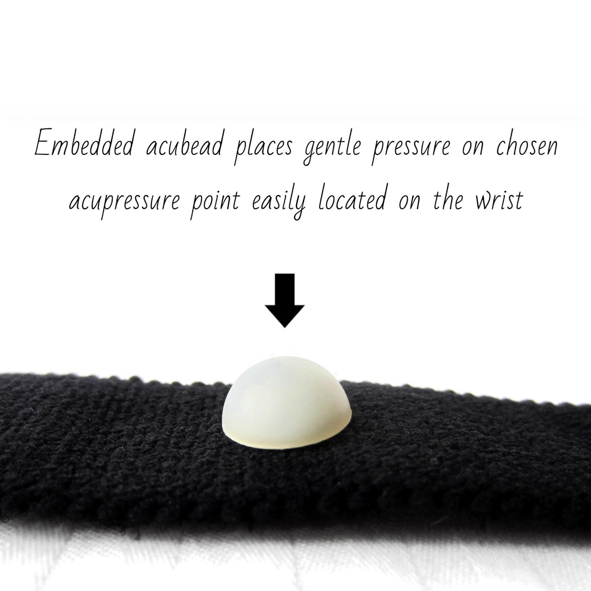 Designer Anti-Nausea Bracelets-Adjustable Motion Sickness Relief, Calming-Pair.