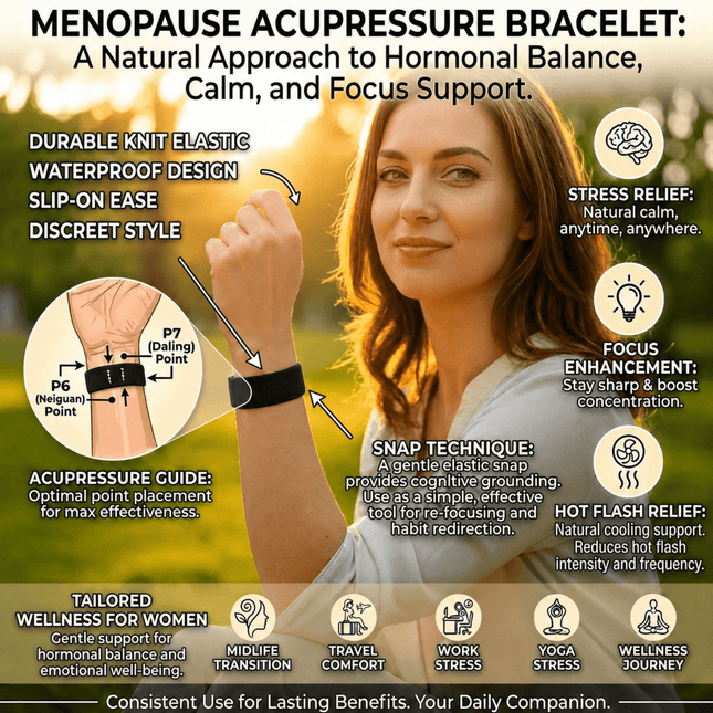 AcuBalance Menopause Bracelet – Natural Hot Flash & Mood Balance Support
