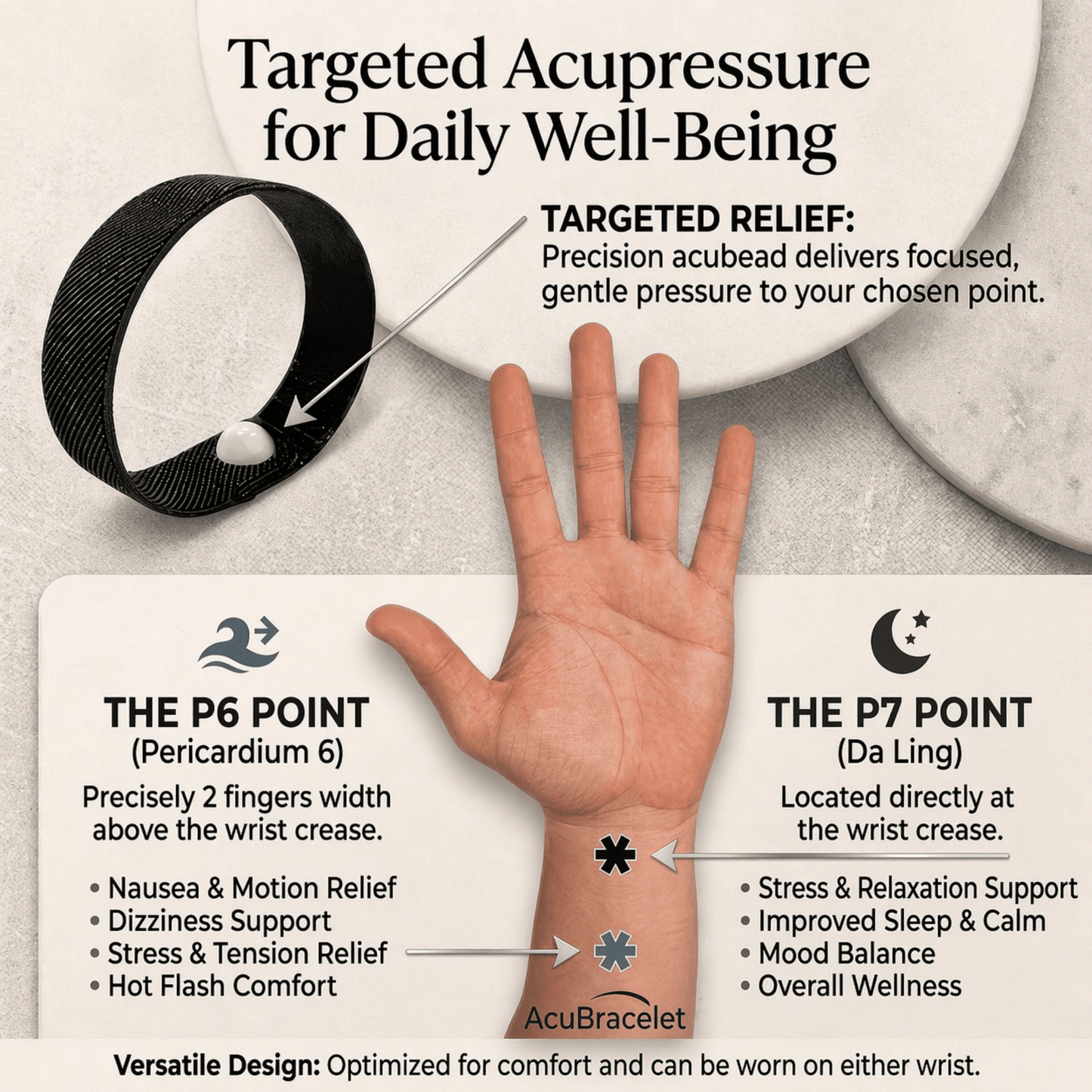 Snap Anxiety Bracelet🤹‍♀️Stress & Focus Support - Acupressure Band