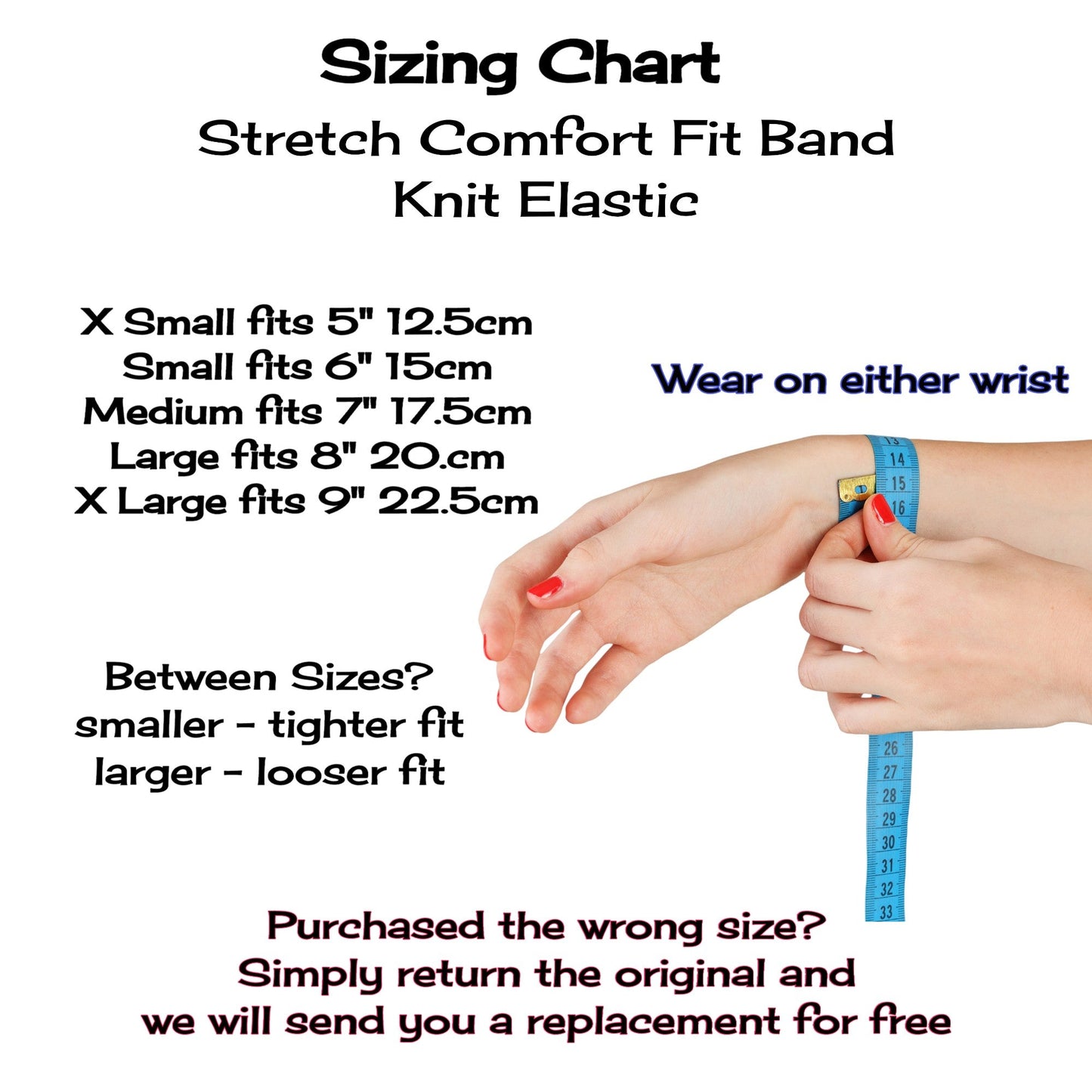 Rubber Band Snap Anxiety Bracelet for Stress and Focus Support - Slip On