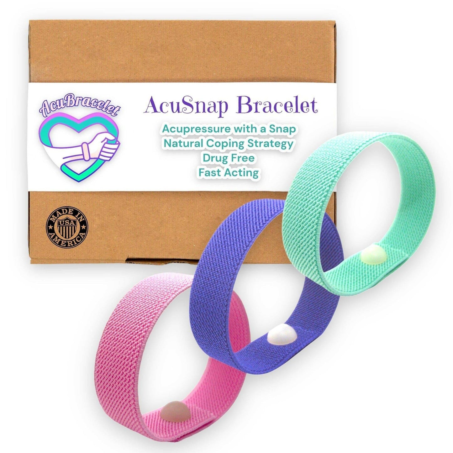 AcuSnap Elastic Band – Snap Technique & Acupressure Bracelet for Kids, Teens, and Adults - Acupressure Bracelets