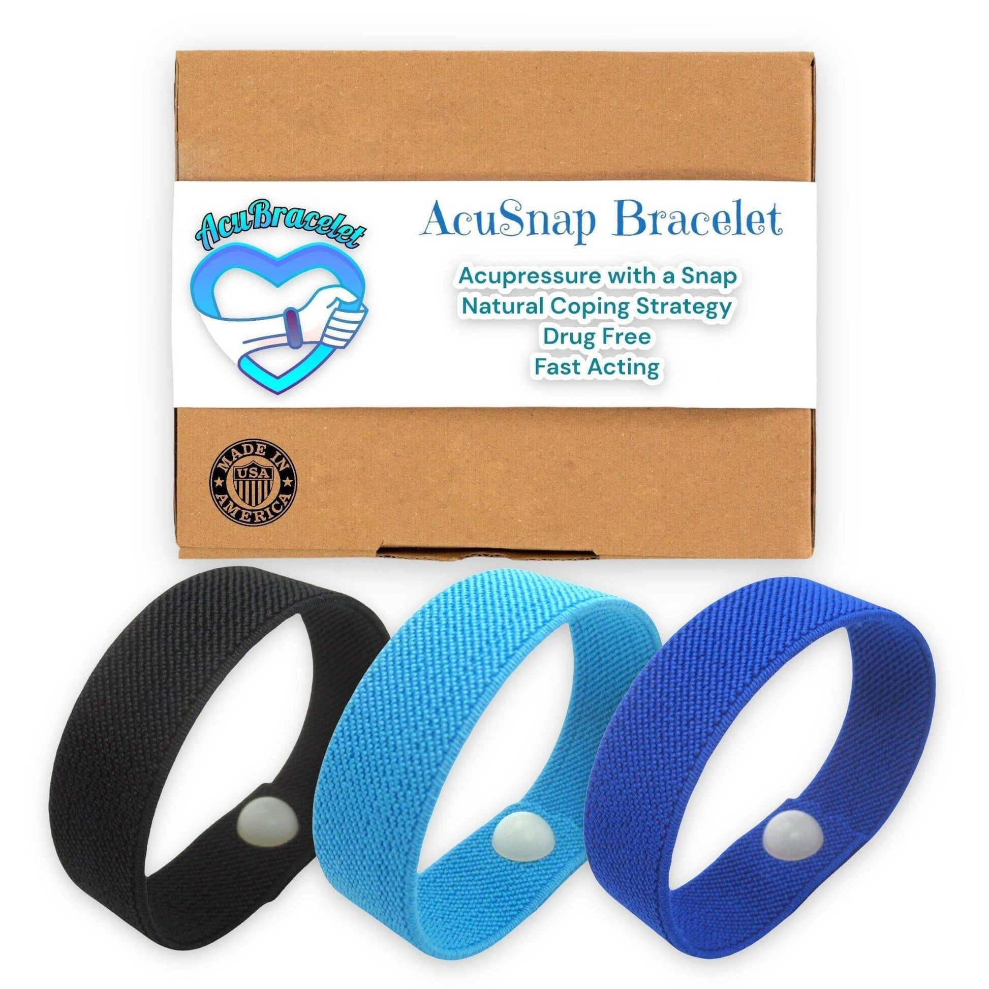 AcuSnap Elastic Band – Snap Technique Acupressure Bracelet for Special Needs & Concentration - Acupressure Bracelets