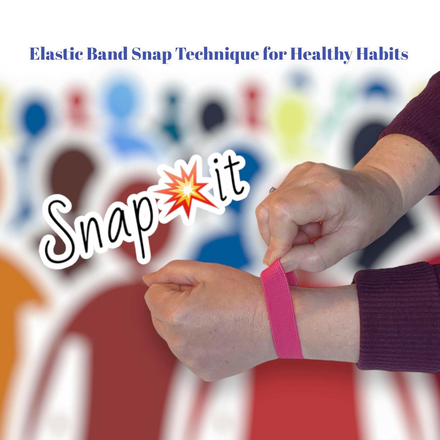 AcuSnap Elastic Band – Snap Technique Acupressure Bracelet for Special Needs & Concentration - Acupressure Bracelets