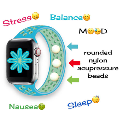 AcuWatch Acupressure Band – 3 - Acubead Silicone Design for Relaxation and Wellness - Acupressure Bracelets