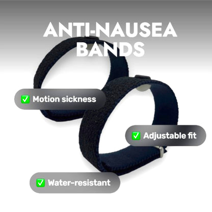 Acupressure Motion Sickness Bands – Motion Sickness Band – Nausea and Travel Relief – Adjustable by AcuBracelet