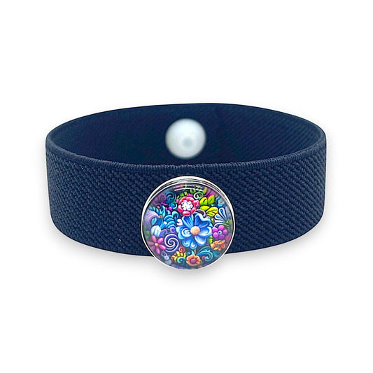 Acupressure Charm Bracelet – Anxiety Bracelet – Stress Relief & Emotional Balance, Bold Bloom by AcuBracelet