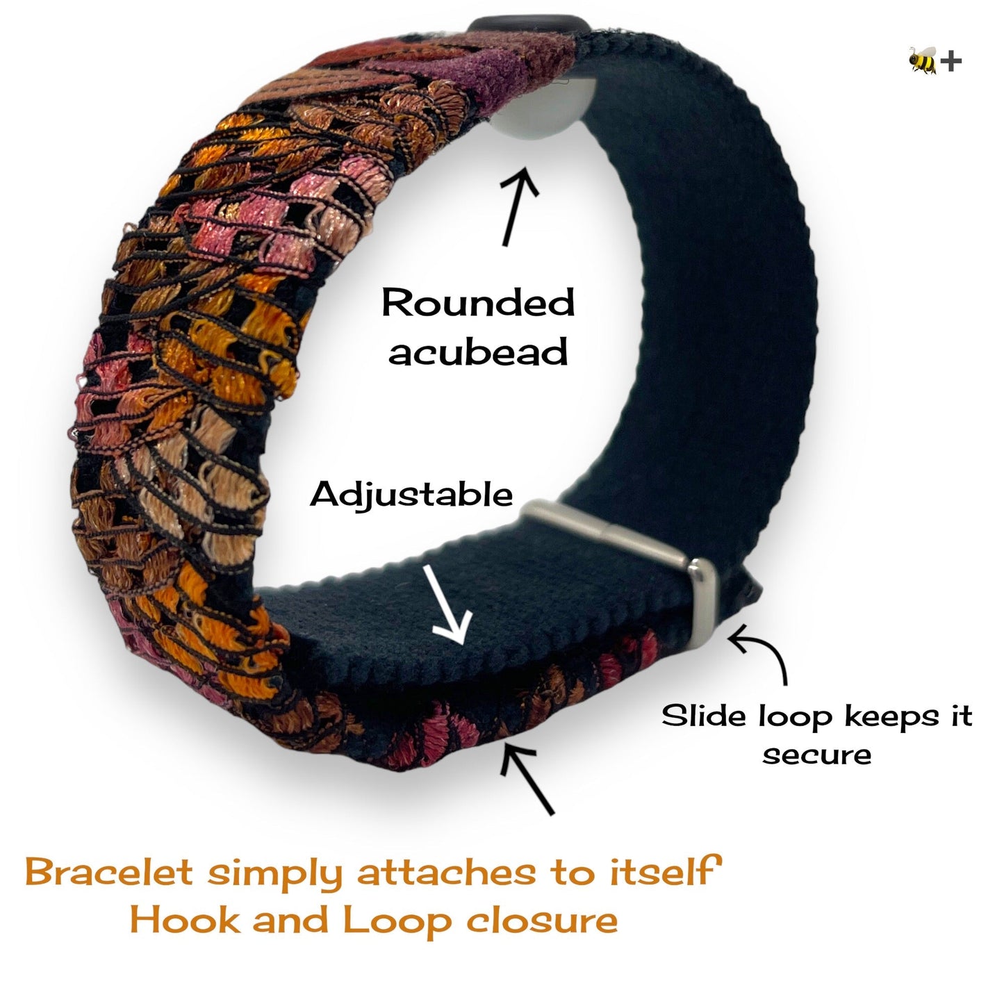 Acupressure Acupressure Bracelet – Calming Bracelet - Focus and Stress Relief, Adjustable by AcuBracelet