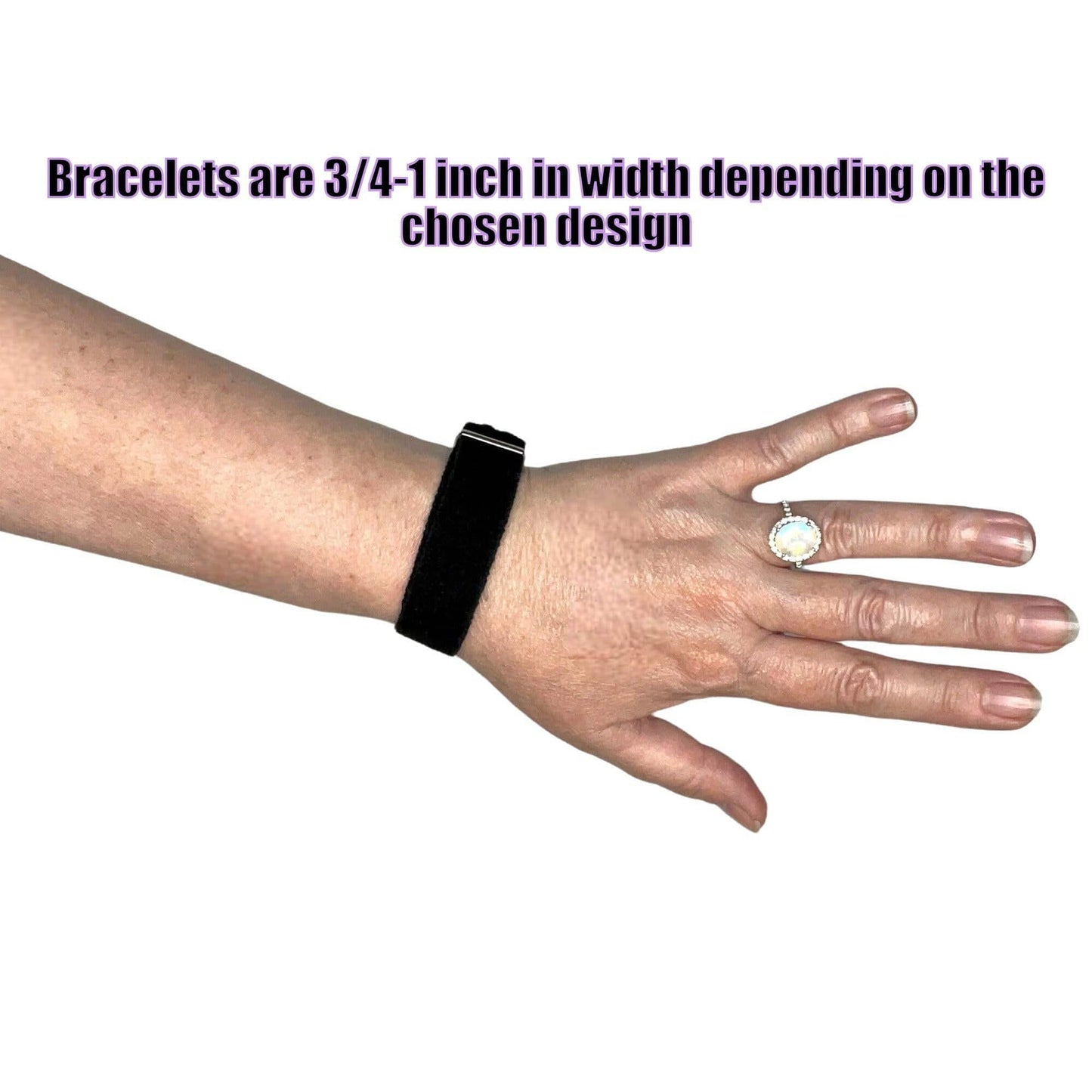 Designer Anti-Nausea Bracelets – Adjustable Motion Sickness Relief and Calming Bands – Pair with VELCRO® Fasteners