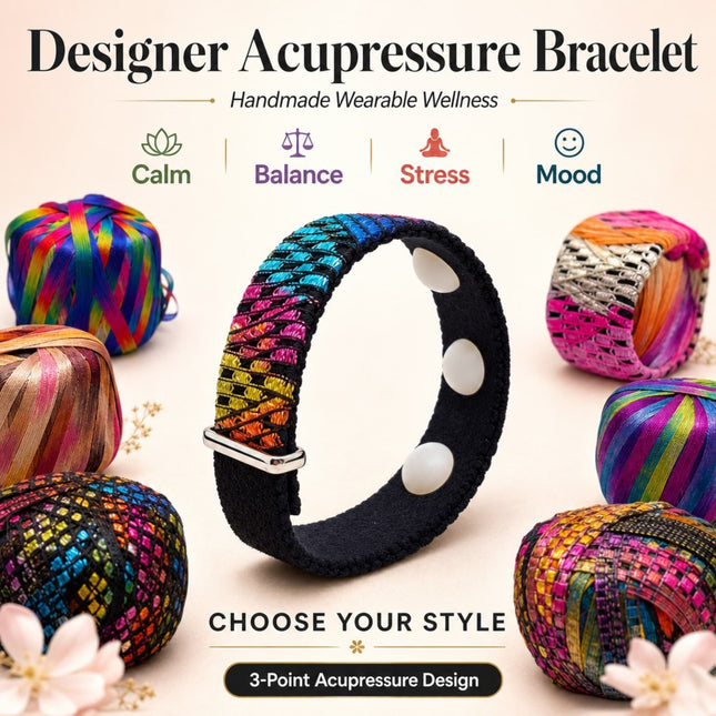 Designer Anxiety Bracelet-Stress & Mood Support Acupressure Band