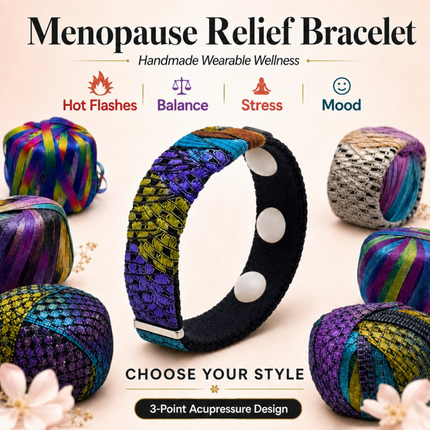 Designer Menopause Bracelet-Hot Flash & Mood Support-Adjustable