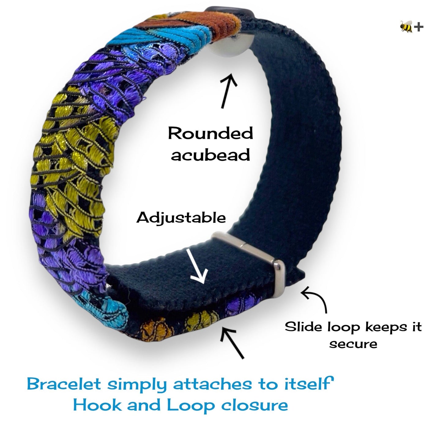 Acupressure Acupressure Bracelet – Focus Bracelet - Anxiety and Mood Balance, Adjustable by AcuBracelet