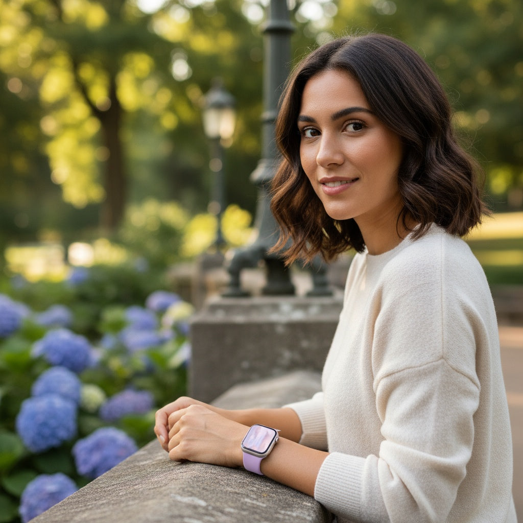 Acupressure Apple iWatch Band – Focus Watch Band - Stress & Nausea Support - Apple Watch Compatible by AcuBracelet