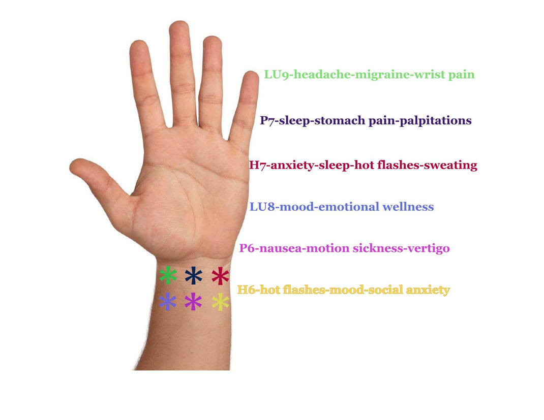 Acupressure Bracelets for Nausea, Anxiety, Menopause, Vertigo, Mood