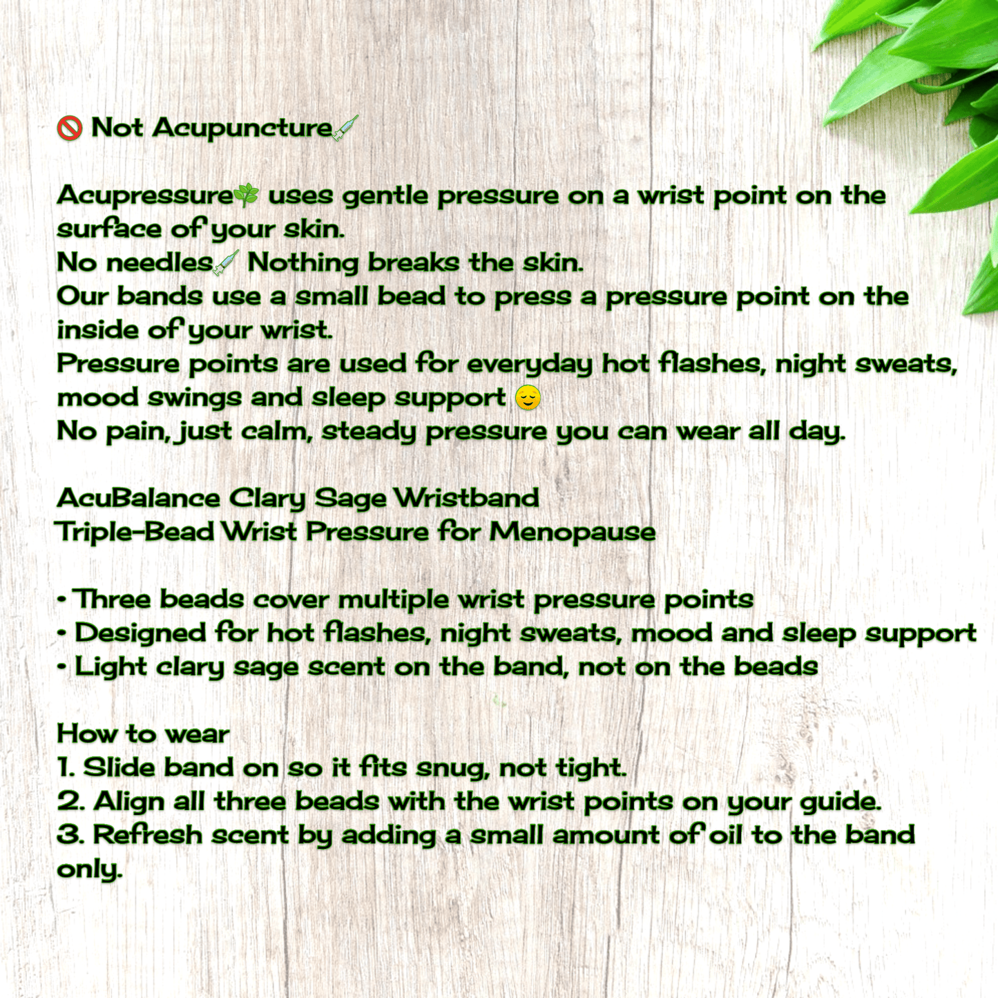 Hot Flash Bracelet - Menopause Support Acupressure Band