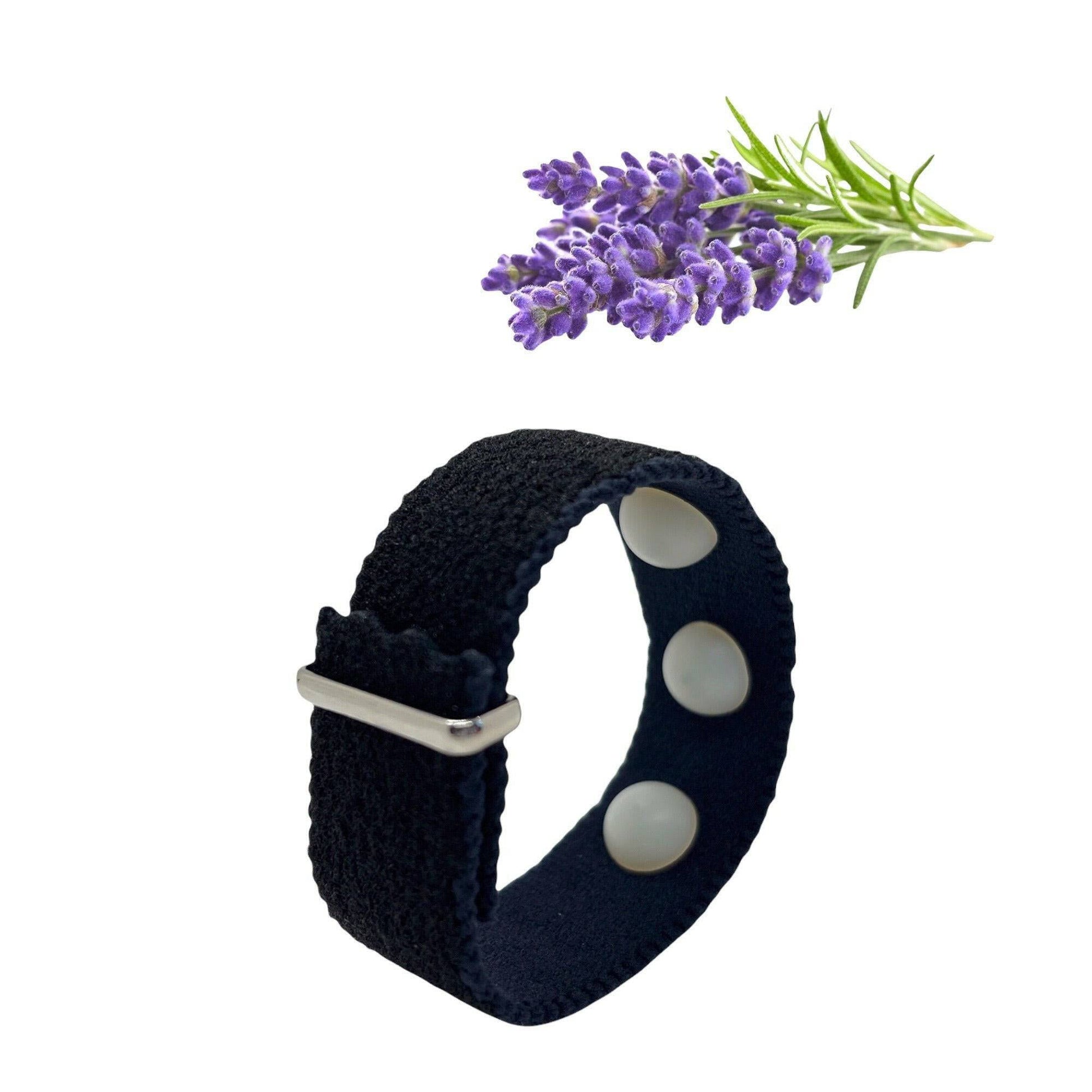 Lavender - Scented Adjustable AcuBracelet – Multi - Symptom Support Sleep Band - Acupressure Bracelets