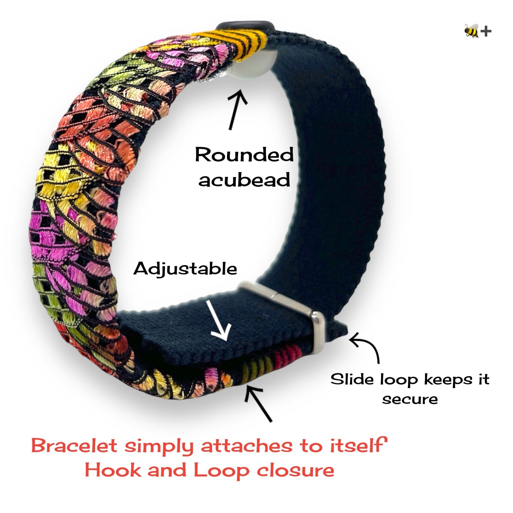 Acupressure Acupressure Bracelet – Mood Support Bracelet - Anxiety and Relaxation Aid, Adjustable by AcuBracelet