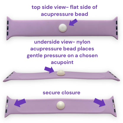 Acupressure Apple iWatch Band – Focus Watch Band - Stress Mindfulness Support - Apple Watch Compatible by AcuBracelet