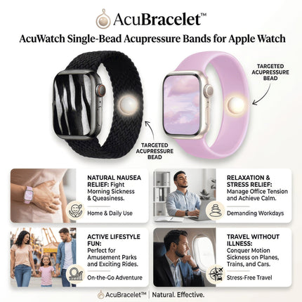 Motion Sickness Watch Band - Anxiety Support - Apple Watch Compatible