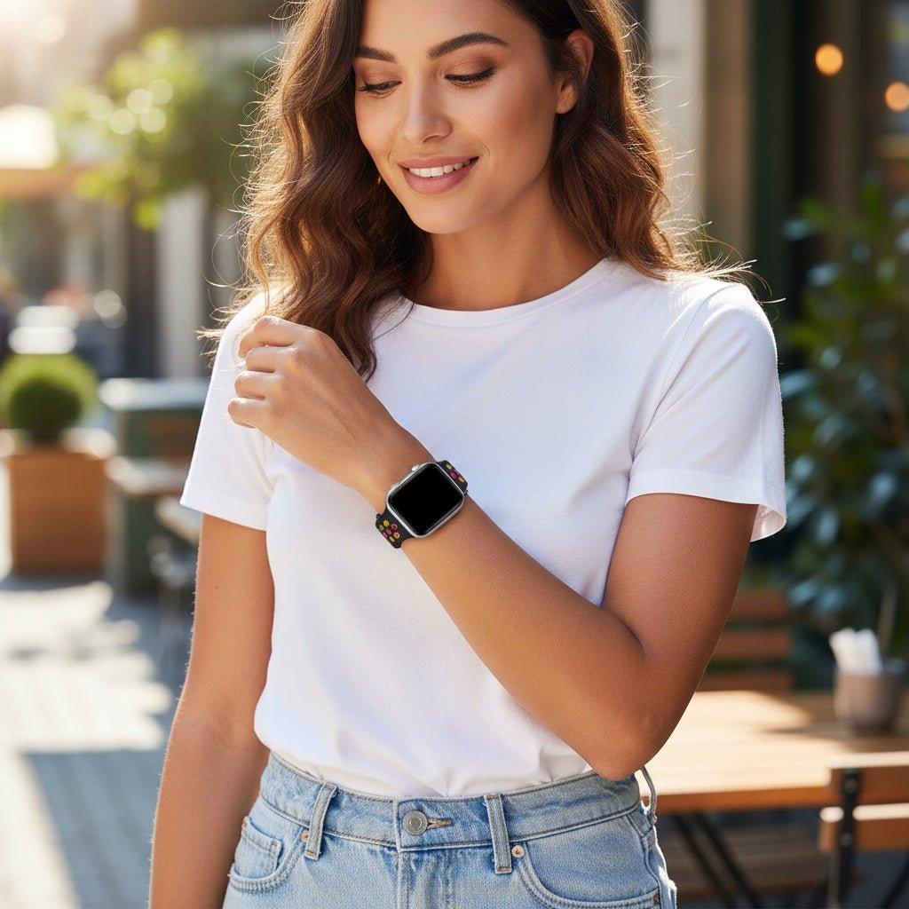 Acupressure Apple iWatch Band – Acupressure Watchband - Stress Nausea Balance - Apple Watch Compatible by AcuBracelet