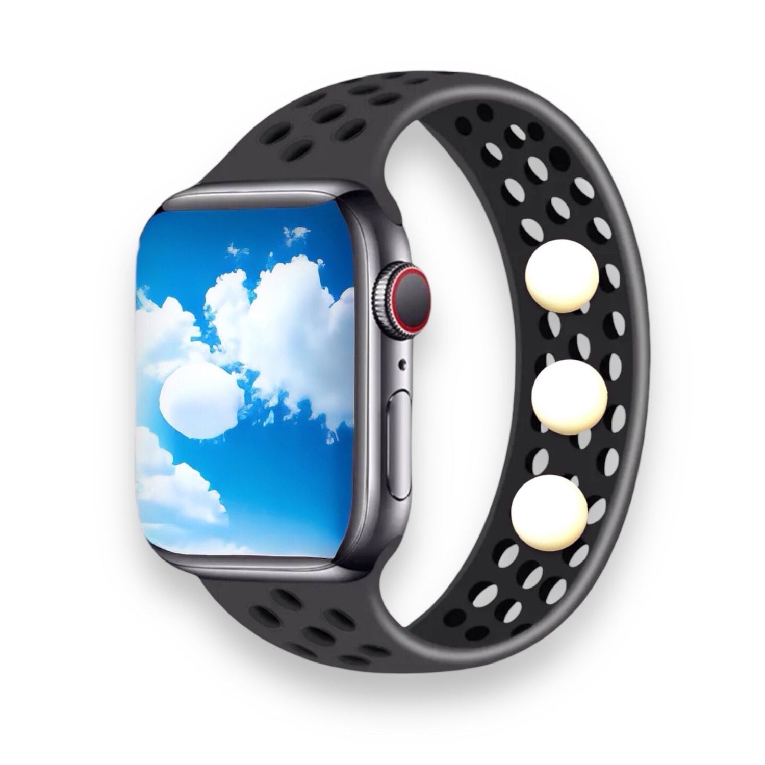 Acupressure Apple iWatch Band – Motion Sickness Watch Band - Travel Nausea Relief - Apple Watch Compatible by AcuBracelet