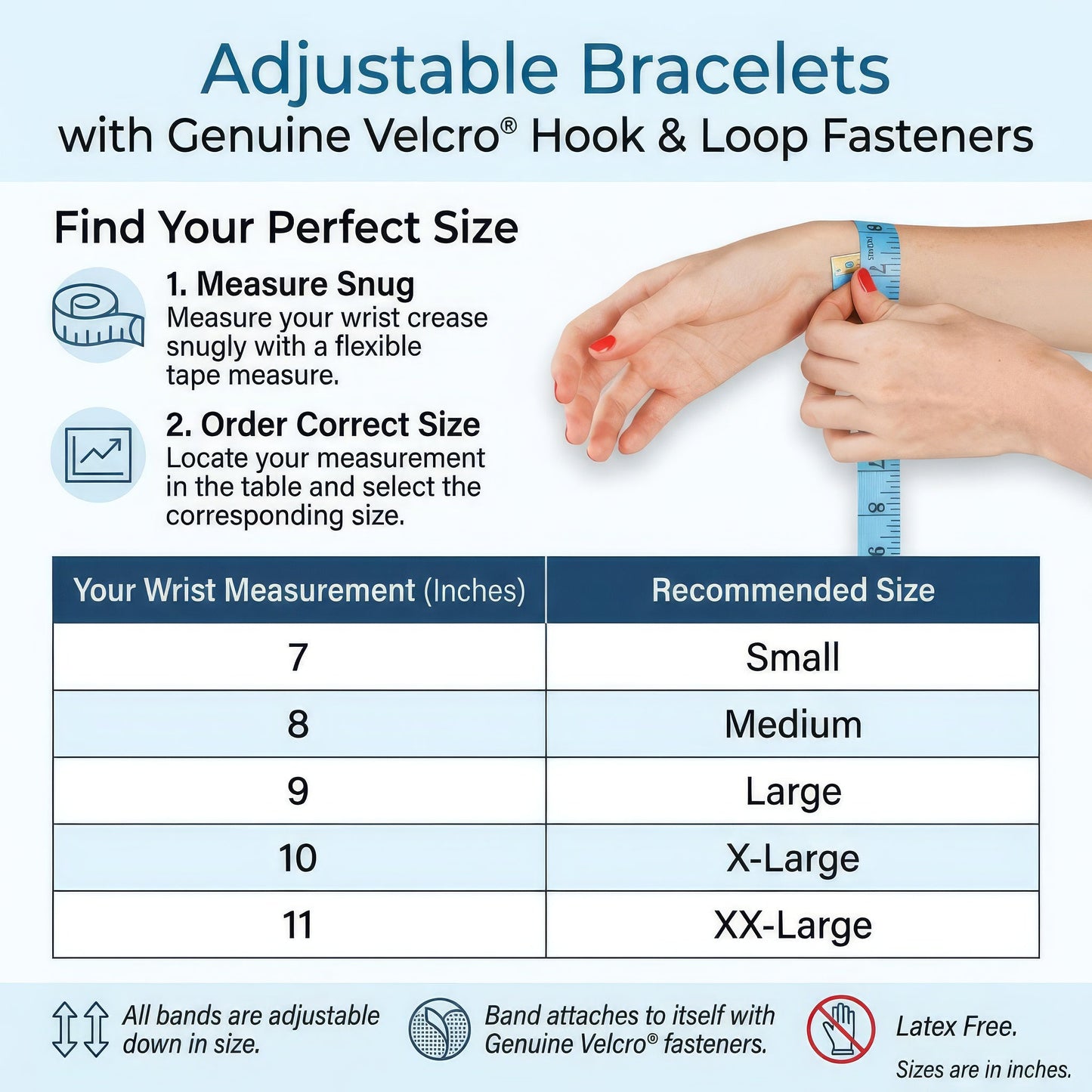 Adjustable Motion Sickness Band - Water Resistant - Pair/Set of 2 - Nausea & Travel Support