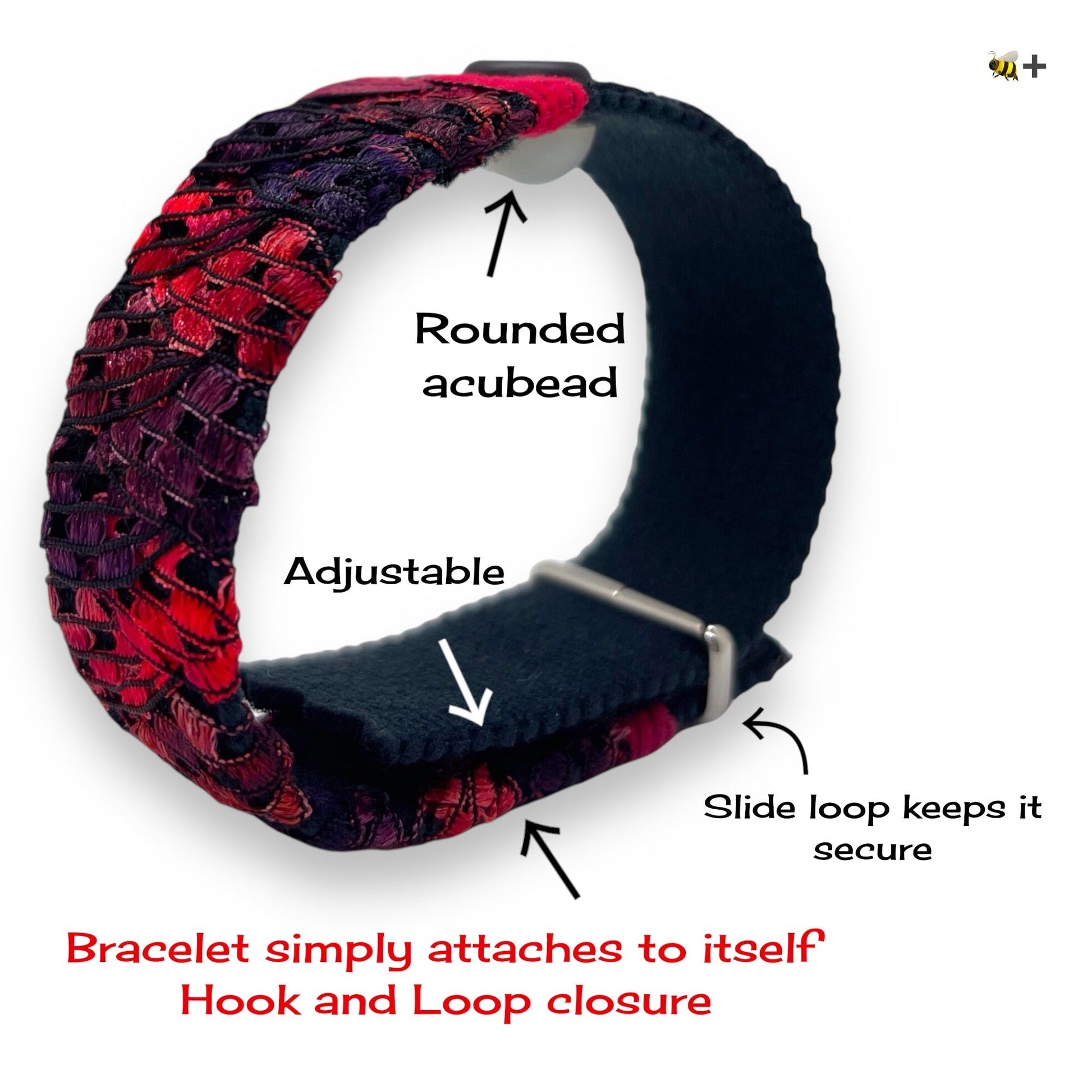 Acupressure Acupressure Bracelet – Relaxation Bracelet - Stress and Anxiety Relief, Adjustable by AcuBracelet