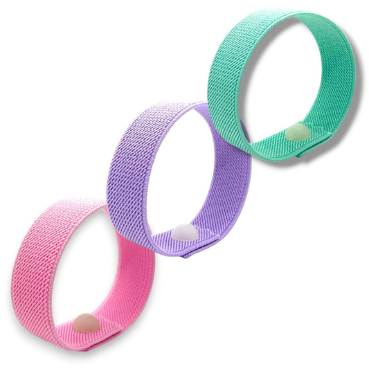 Acupressure Acupressure Bracelet – Rubber Band Snap Bracelet for Anxiety, Focus, Nausea - Single/ 3 Pack by AcuBracelet