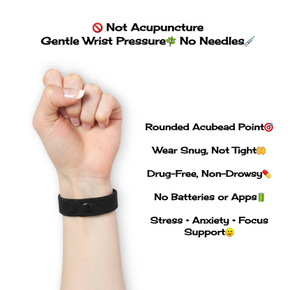 Anxiety Charm Bracelet – Acupressure Band for Stress & Motion Support