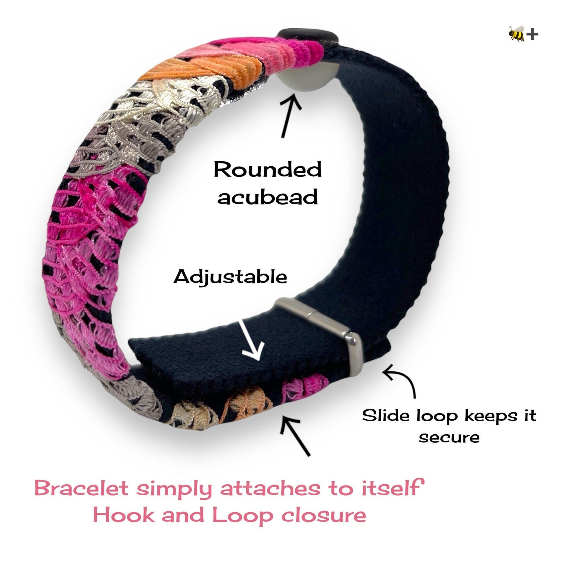 Acupressure Acupressure Bracelet – Stress Relief Bracelet - Calm and Balance Support - Adjustable by AcuBracelet