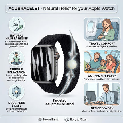 Stress Relief Watch Band - Focus & Calm Support - Apple Watch Compatible