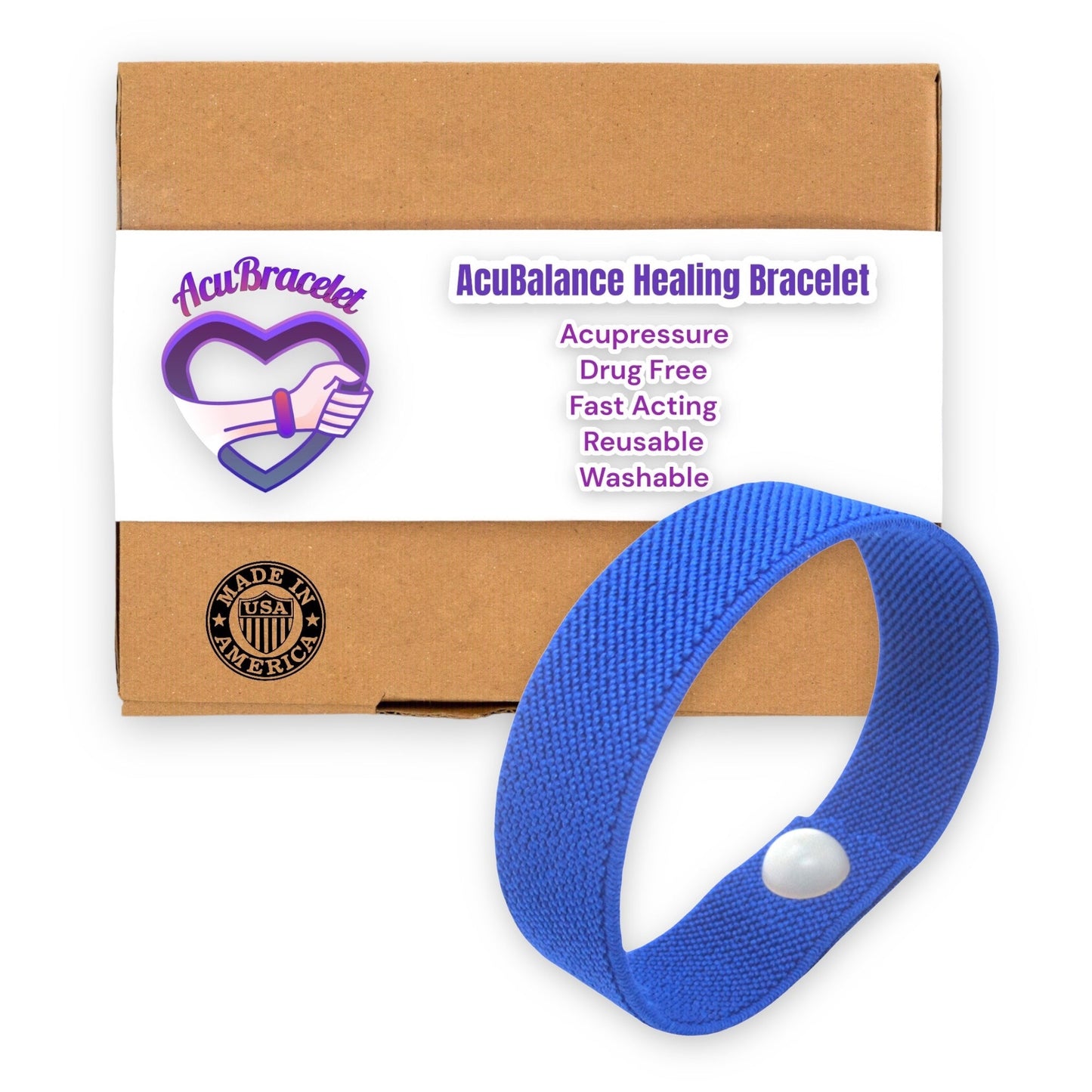 AcuBalance Bracelet-Calming Stress Relief-Vertigo-Tension-Comfortable Acupressure Band-10+ Colors - Acupressure Bracelets