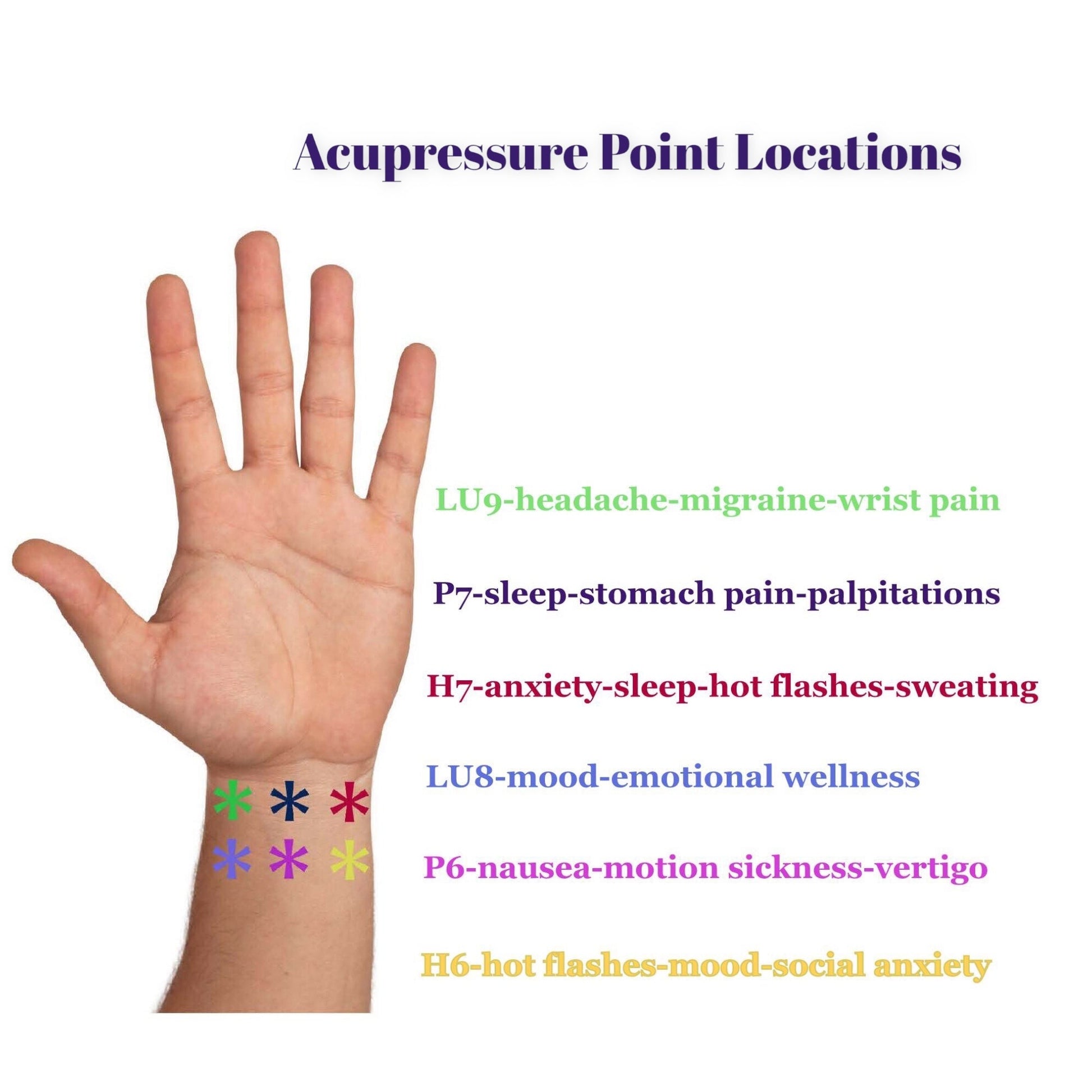 Motion Sickness Relief Acupressure Wristbands, Waterproof, Slip On, Anxiety, Vertigo, Nausea, Stress, Travel (2 Pack) - Acupressure Bracelets